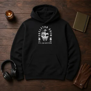 Premium Neel KB Wim Fern Skeleton Crew Star Wars Jedi Master Jod Na Nawood hoodie front view with detailed graphic print