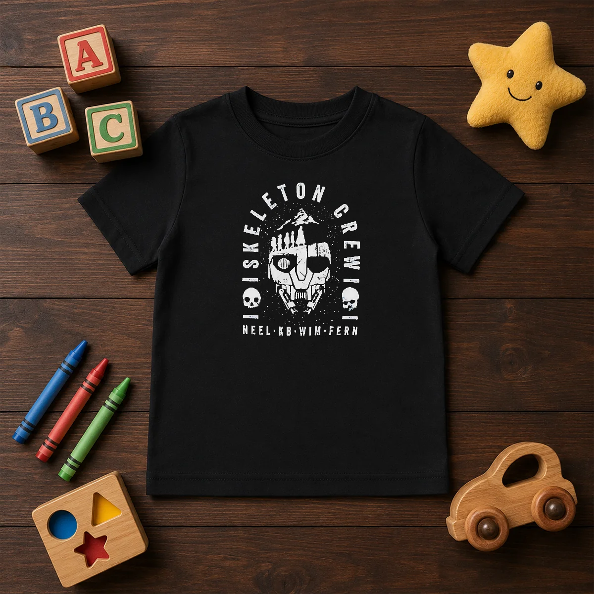 Premium Neel KB Wim Fern Skeleton Crew Star Wars Jedi Master Jod Na Nawood Kids T-Shirt