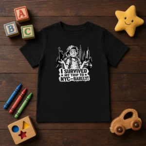 Premium NYC Trip Survivor Stencil Kids T-Shirt
