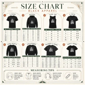 Size chart for Premium NYC Trip Survivor Stencil showing measurements in inches and cm