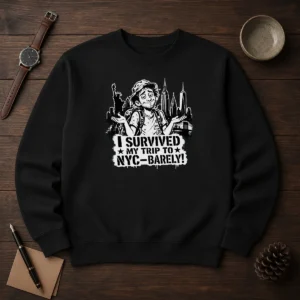 Premium NYC Trip Survivor Stencil Sweater
