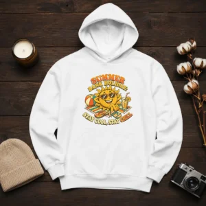 Premium Summer Bank Holiday Vintage Chill Sun Hoodie