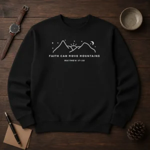 Pretty Faith Can Move Mountains Matthew 17 20 Mountain Sweater