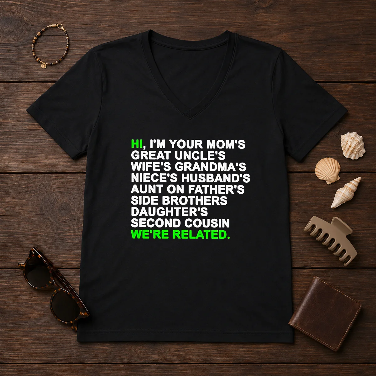 Pretty Hi I'M Your Mom'S Great V-Neck Shirt Pretty Hi I'M Your Mom'S Great V-Neck Shirt