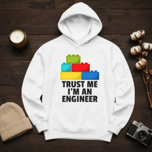 Pretty I'M An Engineer Building Blocks Brick Toy Builder Hoodie