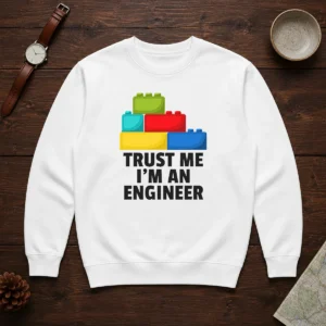 Pretty I'M An Engineer Building Blocks Brick Toy Builder Sweater