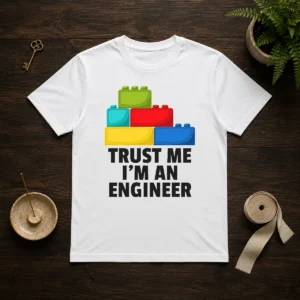 Pretty I'M An Engineer Building Blocks Brick Toy Builder