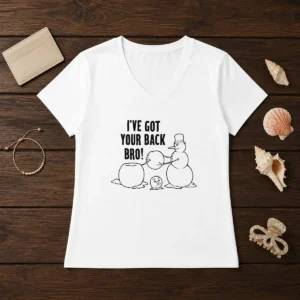 Pretty I'Ve Got Your Back Bro V-Neck Shirt