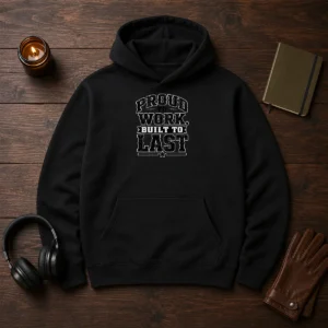 Pretty Labour Day Proud Worker Silhouette Hoodie
