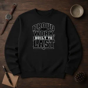 Pretty Labour Day Proud Worker Silhouette Sweater