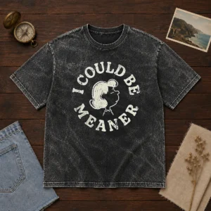 Pretty Lucy Peanuts I Could Be Meaner Washed T-Shirt