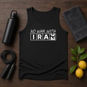Pretty No War With Iran Political Protest Anti War Tank Top