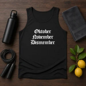 Pretty Oktober November Dismember Gothic Dark Tank Top