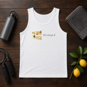 Pretty Windoge 8 Doge Windows Logo Tank Top