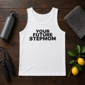 Pretty Your Future Stepmom Slogan Tank Top