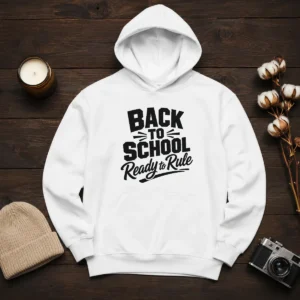 Top Back To School Ready To Rule Silhouette Hoodie