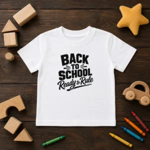Top Back To School Ready To Rule Silhouette Kids T-Shirt