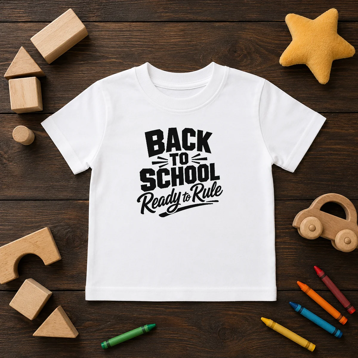 Top Back To School Ready To Rule Silhouette Kids T-Shirt