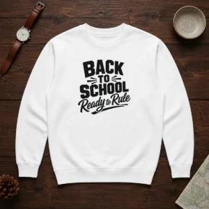 Top Back To School Ready To Rule Silhouette Sweater