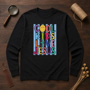 Top Cool Kids Love Jesus Long Sleeve Shirt