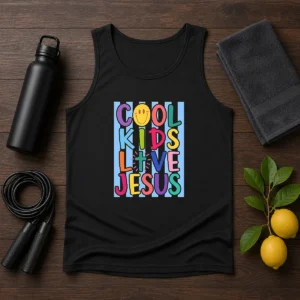 Top Cool Kids Love Jesus Tank Top