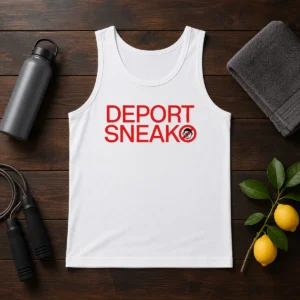 Top Deport Sneako Tank Top in black, lightweight sleeveless athletic shirt for men