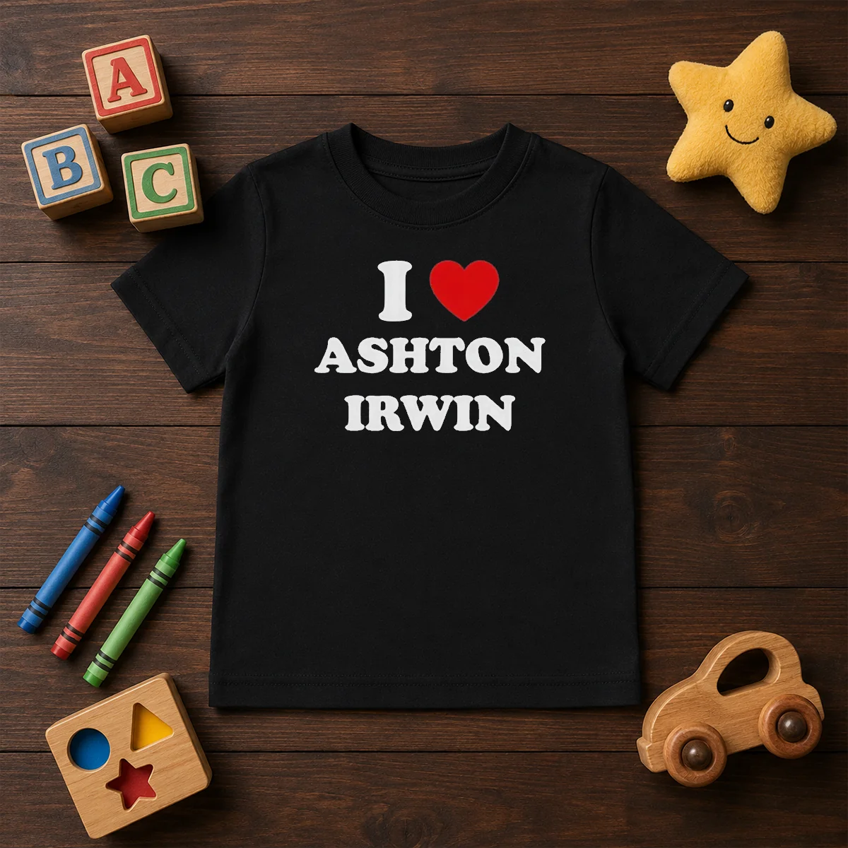 Top I Love Ashton Irwin Kids T-Shirt
