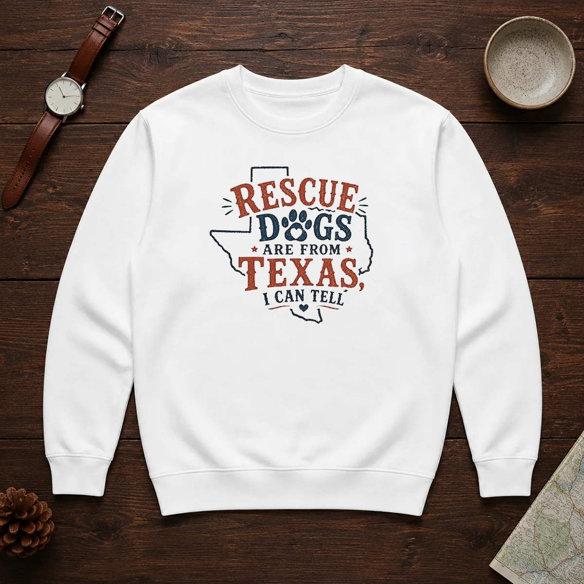 Top Rescue Dogs Are From Texas I Can Tell Sweater