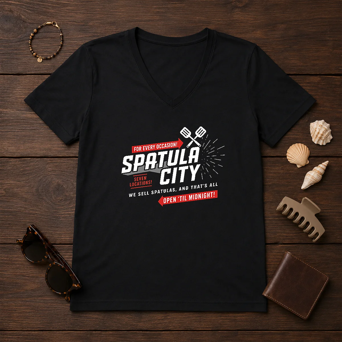 Top Spatula City Classic V-Neck Shirt Top Spatula City Classic V-Neck Shirt