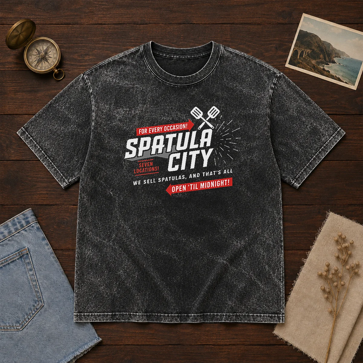 Top Spatula City Classic Washed T-Shirt