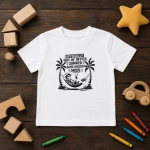 Top Summer Bank Holiday Stencil For Relaxed Vibes Kids T-Shirt