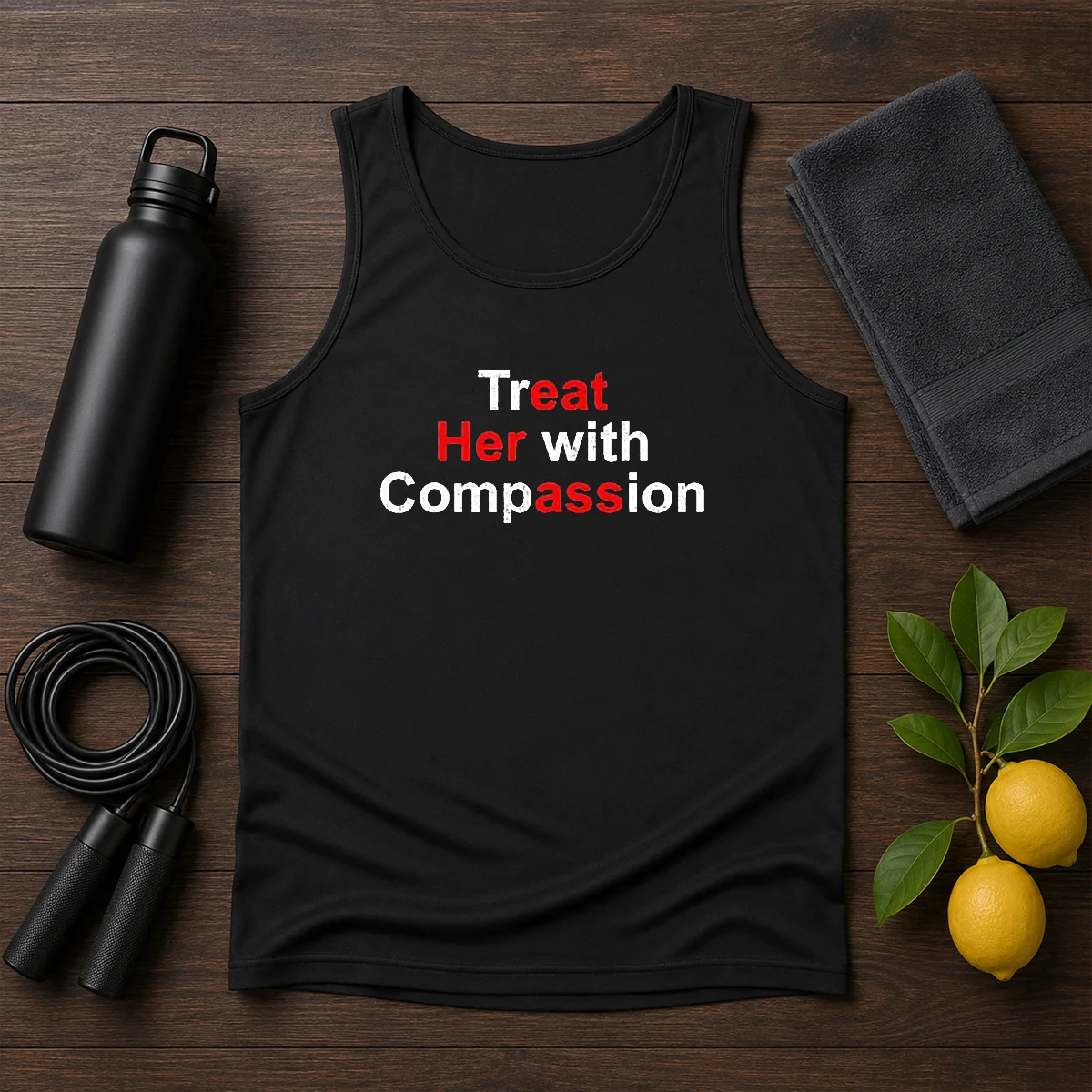 Top Treat Her With Compassion Tank Top