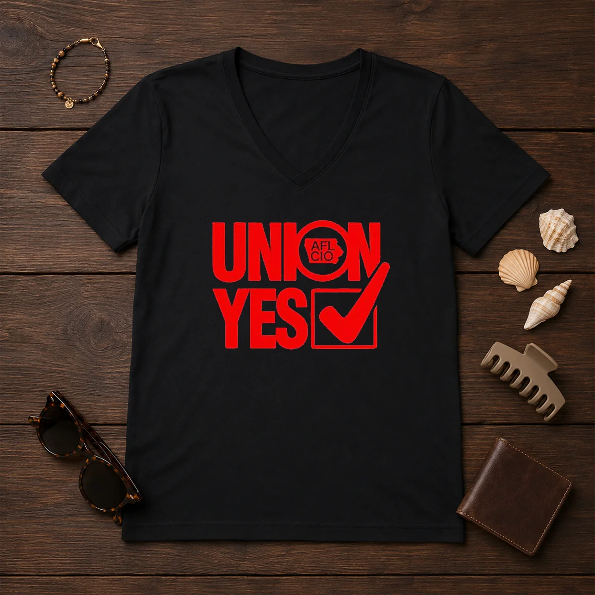 Top Union Yes AFL Clo V-Neck Shirt Top Union Yes AFL Clo V-Neck Shirt