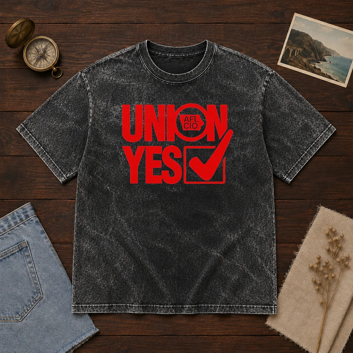 Top Union Yes AFL Clo Washed T-Shirt