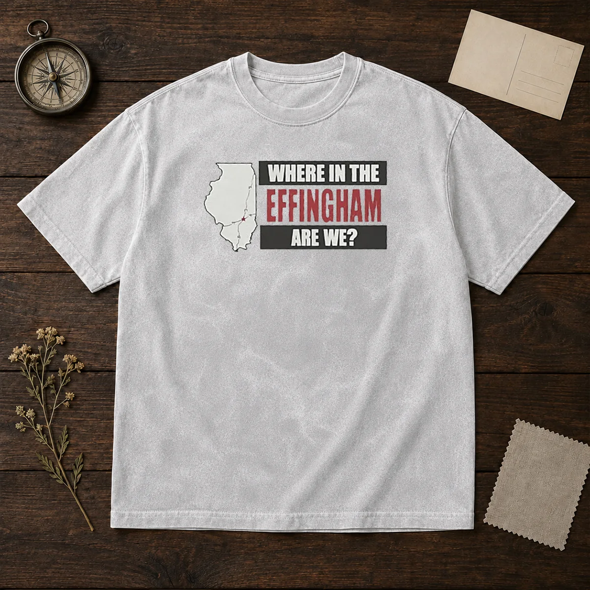 Top Where In The Effingham Are We Washed T-Shirt