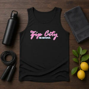 Top Zip City Alabama Southern Town Tank Top