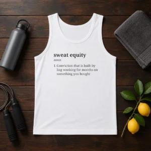 Awesome Sweat Equity Definition Business Entrepreneur Tank Top