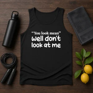Awesome Well Don'T Look At Me Tank Top