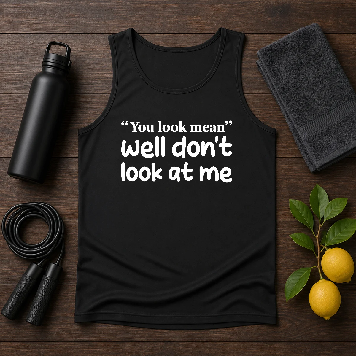 Awesome Well Don'T Look At Me Tank Top