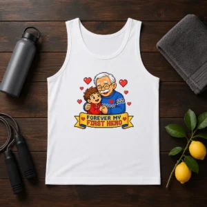 Good Grandparents Day Pixel Forever My First Hero Tank Top