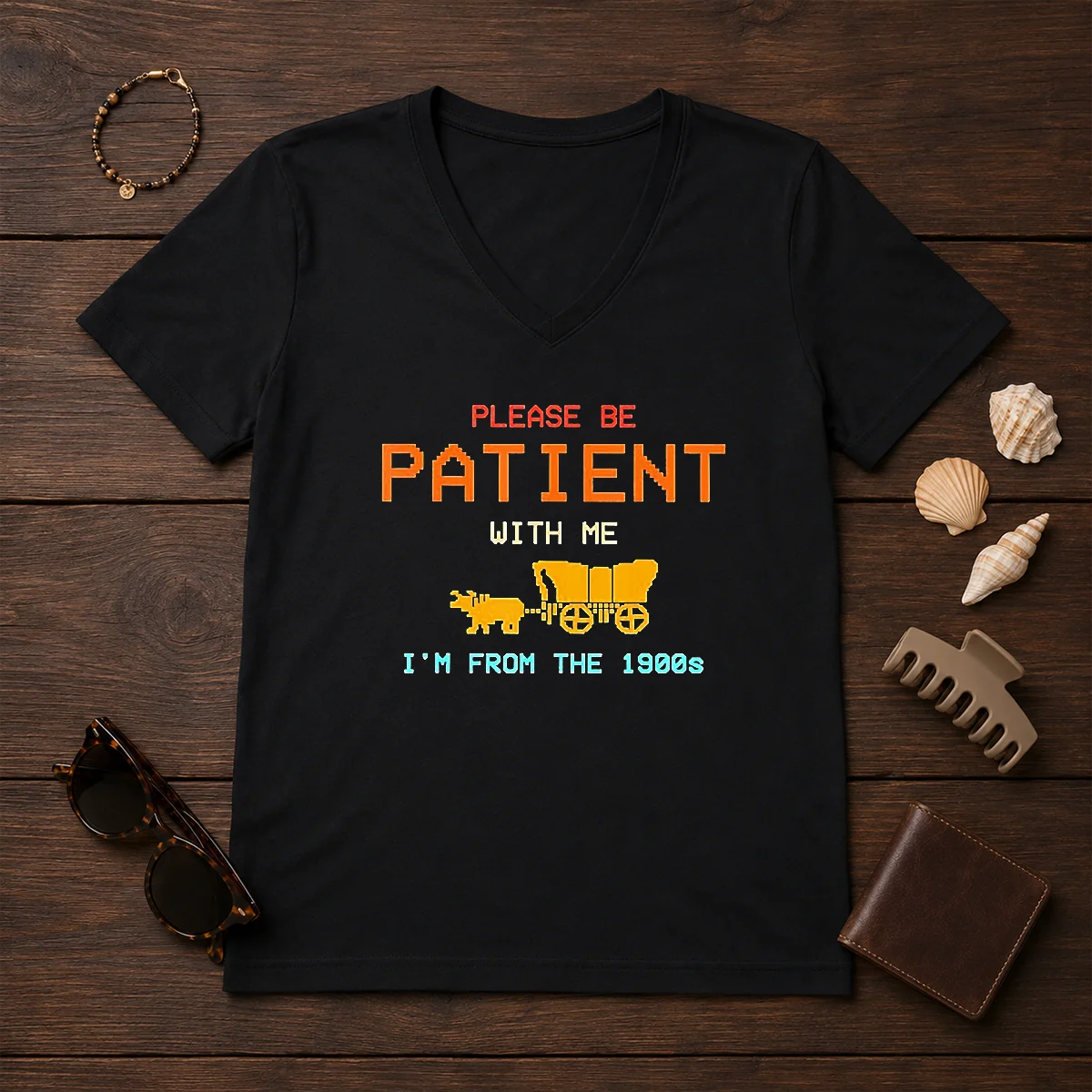 Good Please Be Patient With Me V-Neck Shirt Good Please Be Patient With Me V-Neck Shirt