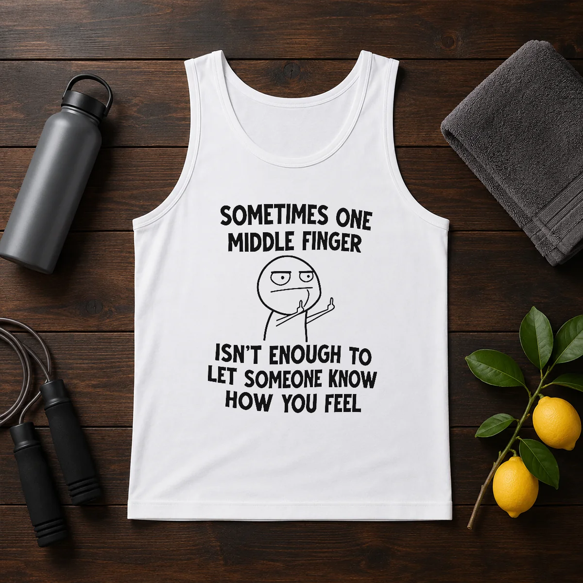 Good Sometimes One Middle Finger Isn'T Enough To Let Someone Know How You Feel Tank Top