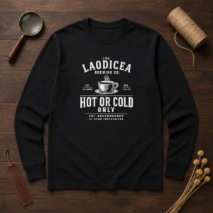 Good The Laodicea Brewing Co Hot Or Cold Only Revelation 3 14 22 Long Sleeve Shirt
