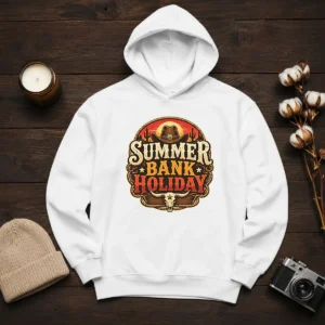 Good Western Cowboy Summer Bank Holiday Bull Skull Desert Hoodie