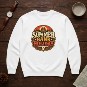 Good Western Cowboy Summer Bank Holiday Bull Skull Desert Sweater