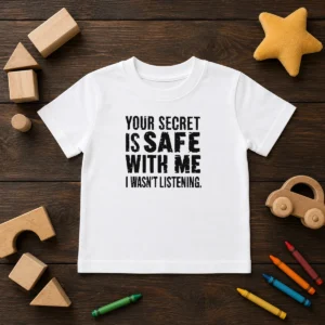 Good Your Secret Is Safe With Me I Wasn'T Listening Geek Kids T-Shirt