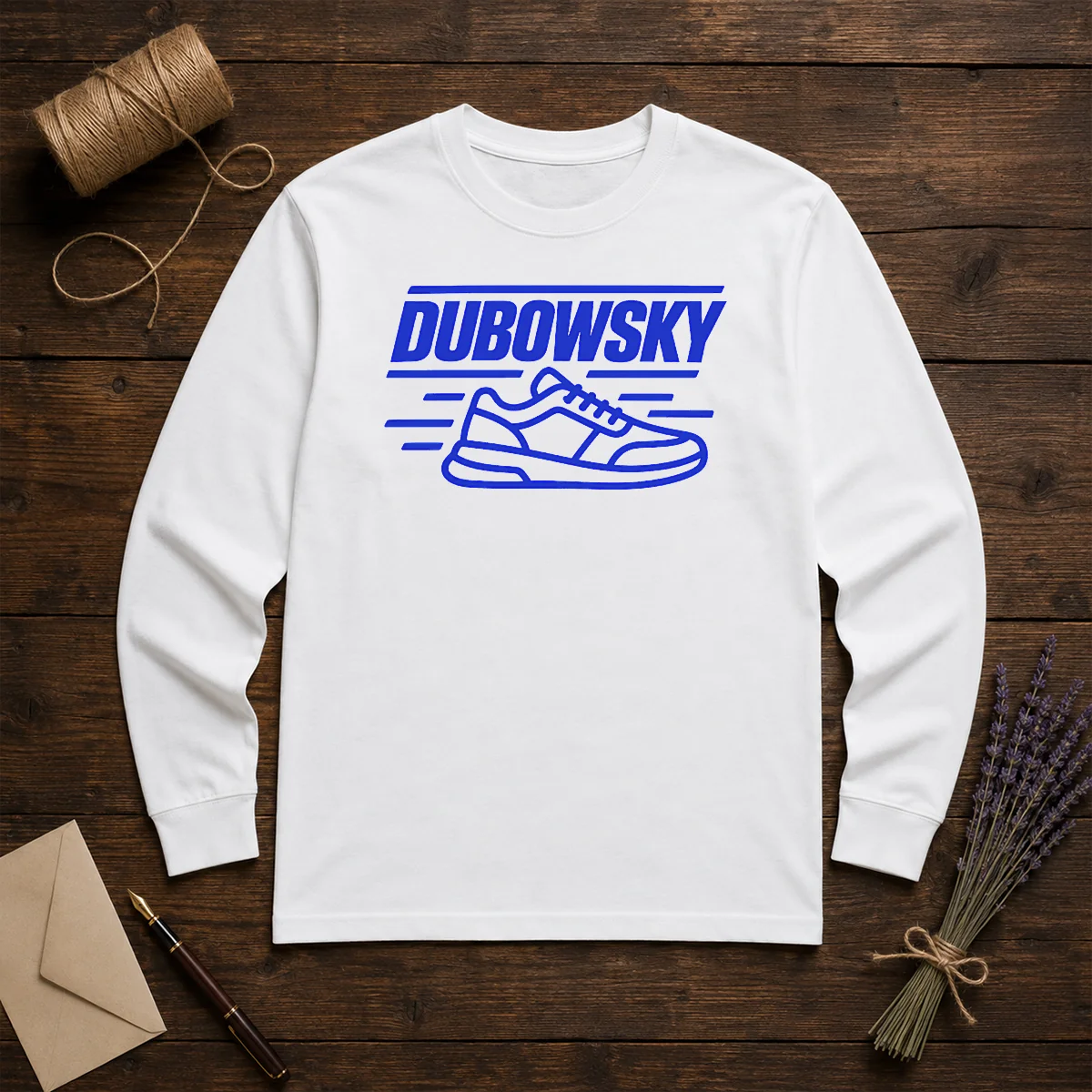 Hot Dubowsky Sneaker Speed Lines Minimalist Logo Long Sleeve Shirt