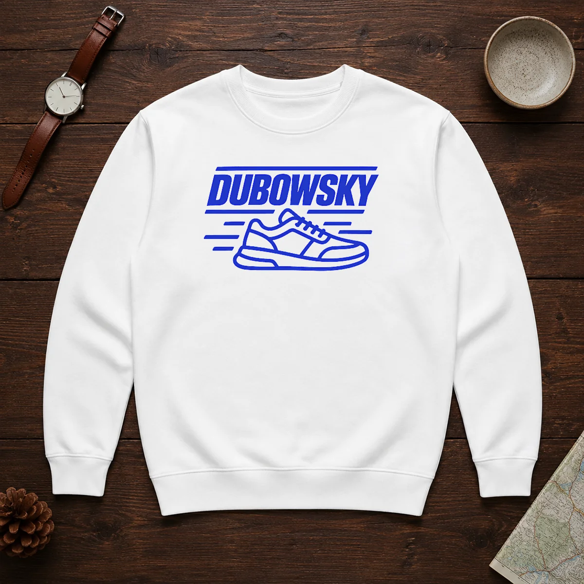 Hot Dubowsky Sneaker Speed Lines Minimalist Logo Sweater