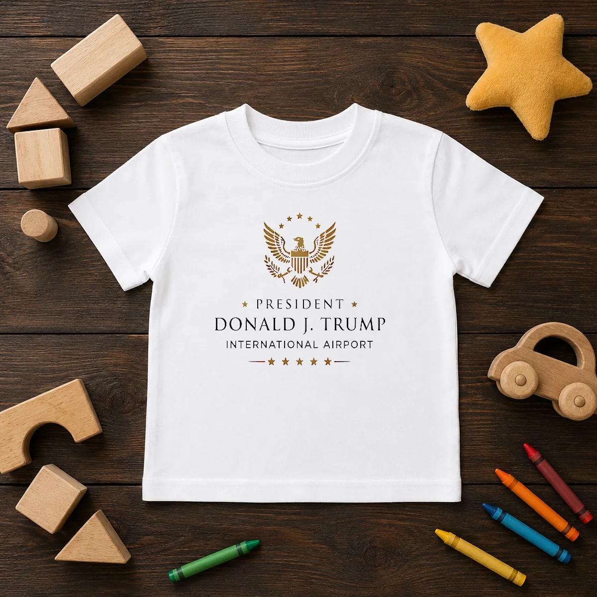 Hot President Donald J Trump Internationanl Airport Kids T-Shirt