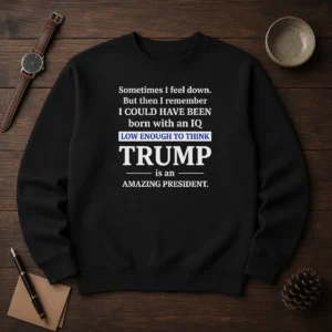 Hot Trump Is An Amazing President IQ Satire Sweater